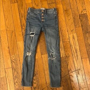 Abercrombie Kids Classic Blue Ripped Jeans